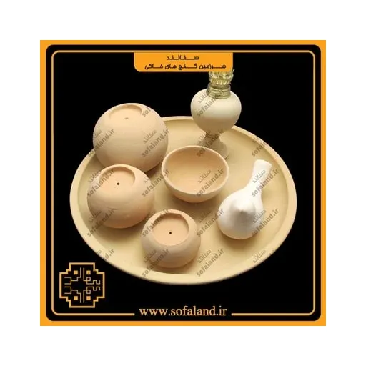 ست دکوری سفالی طرح دو سفالند