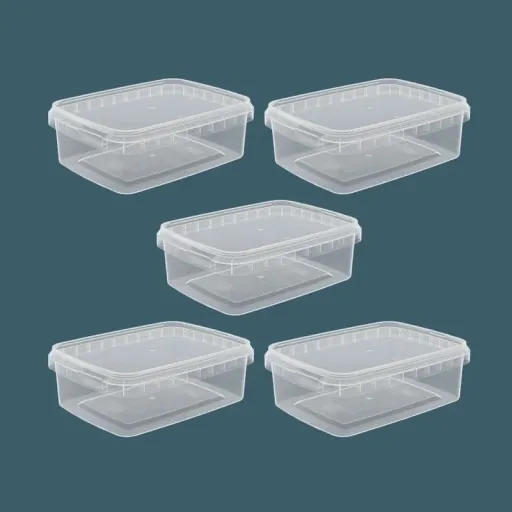 ظرف نگهدارنده مدل microwave 400cc بسته 5 عددی