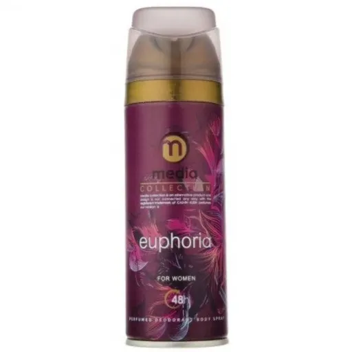 اسپری بدن مدیا رایحه ایفوریا euphoria زنانه حجم 200 میلی لیتری