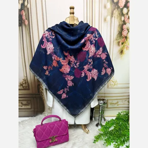 روسری نخ کاستوم غنچه ترنج