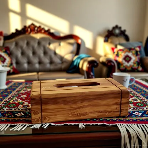 جعبه دستمال کاغذی چوبی