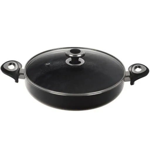 ماهیتابه گرانیتی دو دسته و یک دسته سایز 20 طرح دو دسته