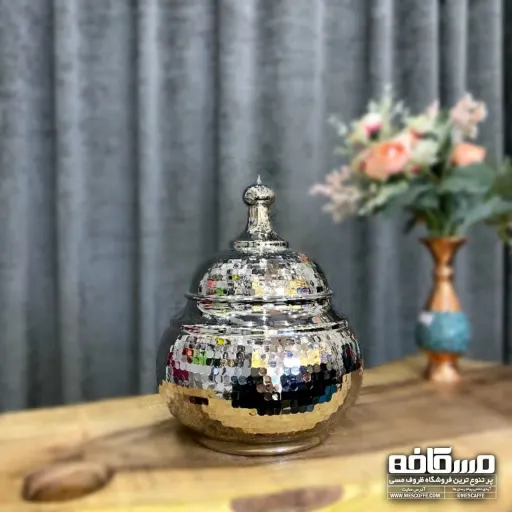 آجیل خوری خمره ای بدون پایه کروم