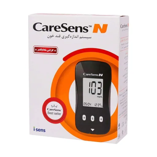 دستگاه تست قند خون کرسنس CarSens N نمایش سریع نتیجه+50 عدد نوار تست و گارانتی مادام العمر