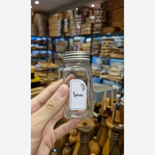 ست جا ادویه چوبی 6 عددی توکابینتی