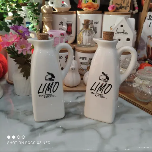 جا آبلیمو سرامیکی درب چوب پنبه ی جذاب وقشنگ 