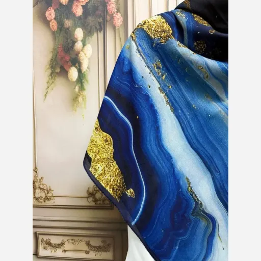 روسری نخ کاستوم کهکشان آبی اقیانوس 