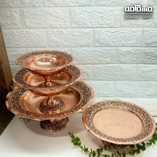 جدیدترین سرویس پذیرایی مسی نانو(مدل گلبرگ)