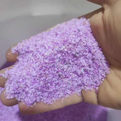 شن رنگی سیلیس (بنفش) بسته 500 گرمی