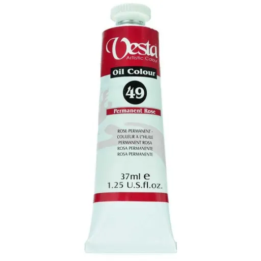 رنگ روغن وستا Permanent Rose 49 حجم 37 میل