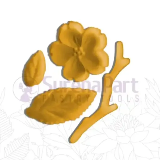 مولد سیلیکونی طرح گل، شاخه و برگ بزرگ قطر 8.5 سانت برند سورنا پارت 