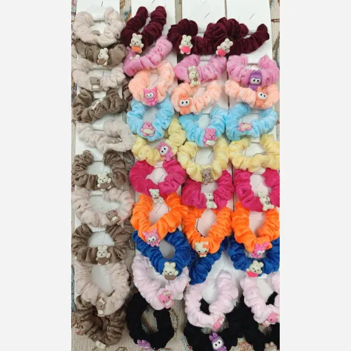 کش مو دخترانه باکیفیت زیبا در بیش از24رنگ مختلف رنگ هلویی