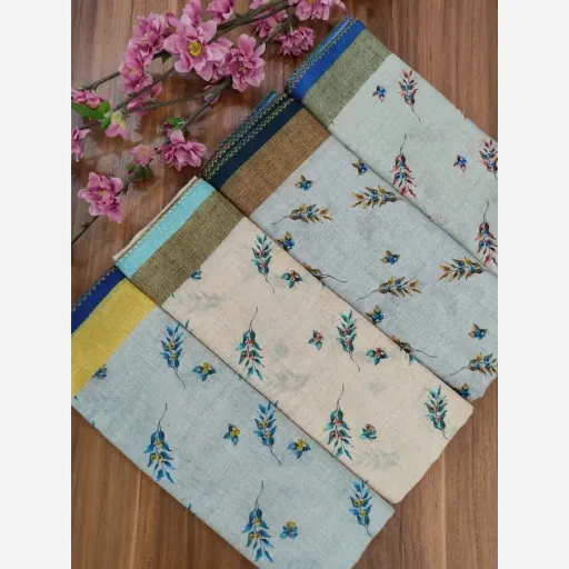 روسری نخی حاشیه دار