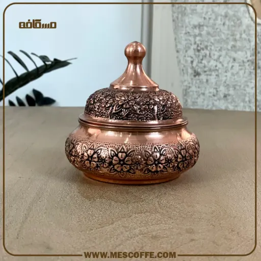 قندان مسی نانو مدل گلبرگ(کد1753)