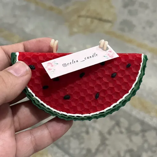 شمع هندونه موم عسلی