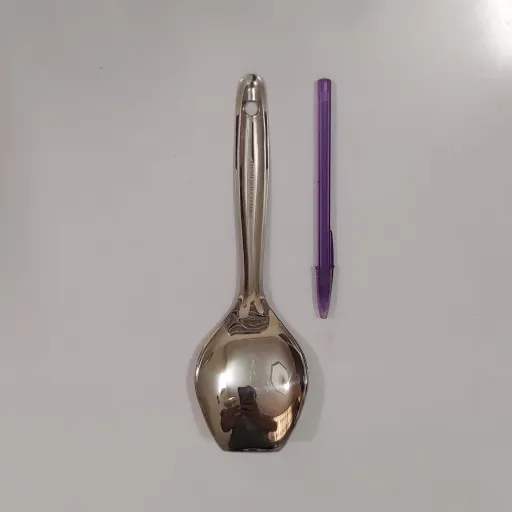 کفگیر پلو پنجه ای کوچک استیل هند(استیل 304 آهنربا نگیر)