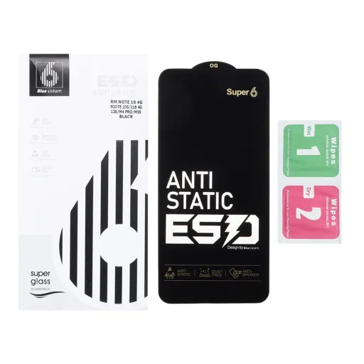 محافظ صفحه نمایش گلس شیشه ای Full Cover ESD Anti Static - Super 6 OG مدل Samsung Galaxy S25 FE / S24 FE / A56 / A36