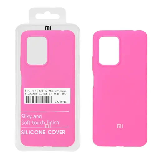 قاب سیلیکونی اورجینال پاک کنی درجه یک شیائومی مدل Xiaomi Poco X4 GT / Redmi Note 11T Pro 5G / Redmi Note 11T Pro Plus... رنگ صورتی فانتزی