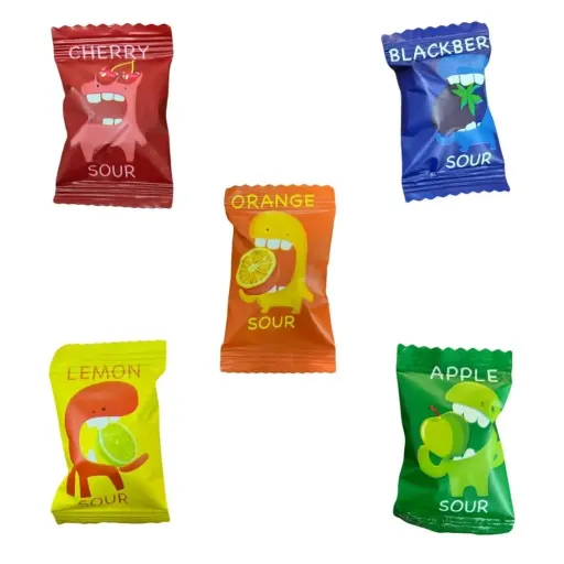 پاستیل ترش خوشمزه در 5طعم 500 گرمی 