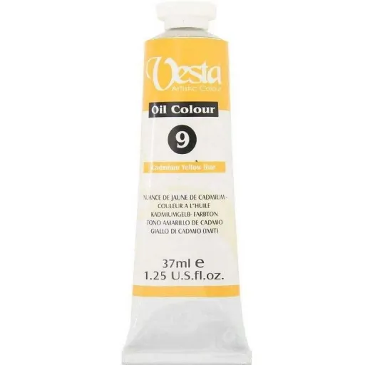 رنگ روغن  وستا  Cadmium Yellow Pale Hue 9 حجم 37 میل