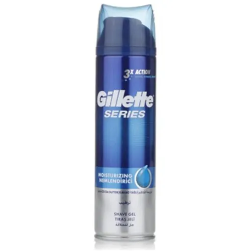 ژل اصلاح ژیلت 200 میلی لیتر مدل Gillette Moisturzingg همراه کره کاکائو 