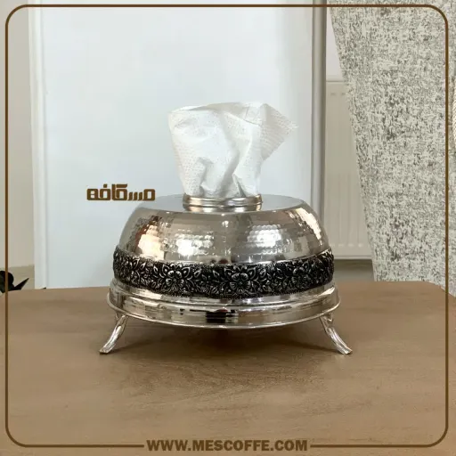 جا دستمال کاغذی مسی کروم(کد1830)