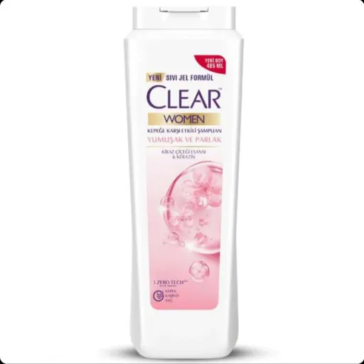 شامپو سر زنانه کلیر Clear Yumusak ve Parlak  نرم و درخشان350 میل