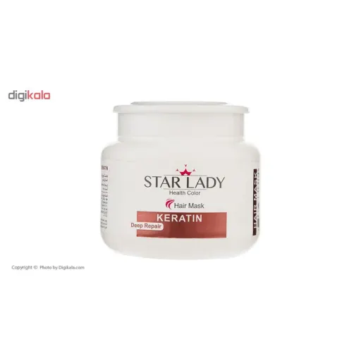 ماسک مو استار لیدی مدل Keratin حجم 500 میلی لیتر