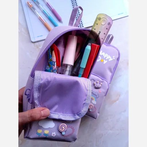 جامدادی دوزیپ کرومی برجسته
