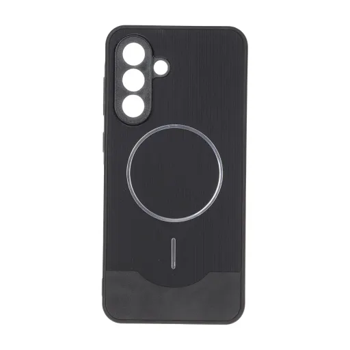 قاب Line Case جیر MagSafe فلزی محافظ لنزدار Samsung Galaxy A56 / A36 رنگ مشکی