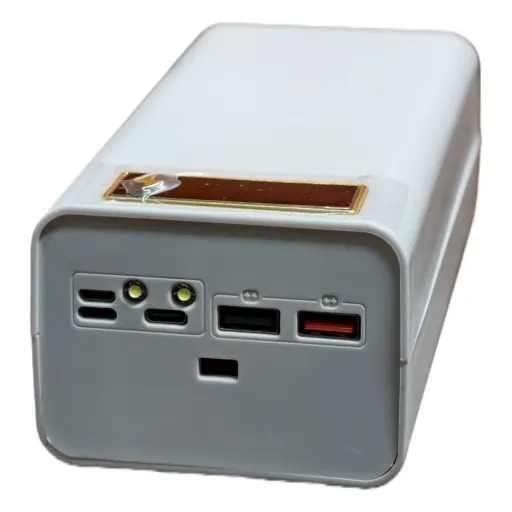 کیس و ماژول پاوربانک 18650 فنری 72 هزار 18 وات نمایشگر دار کشویی | رنگ مشکی