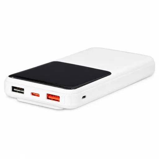 پاوربانک 10 هزار فست شارژ 22.5 وات نمایشگردار کابل سرخود | رنگ سفید