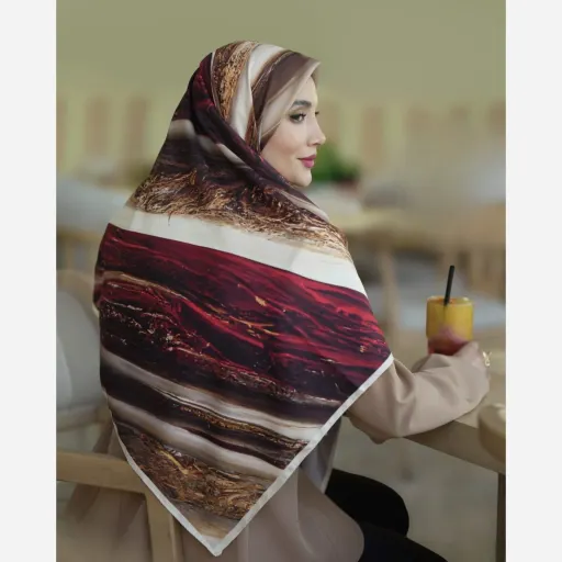 روسری ابریشم توییل هیمه آتشین