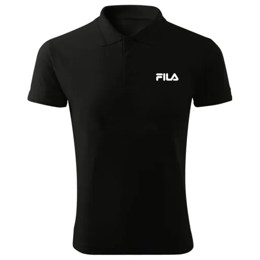 پولوشرت آستین کوتاه مردانه مدل FI  کد 5757 سایز مشکی - XL