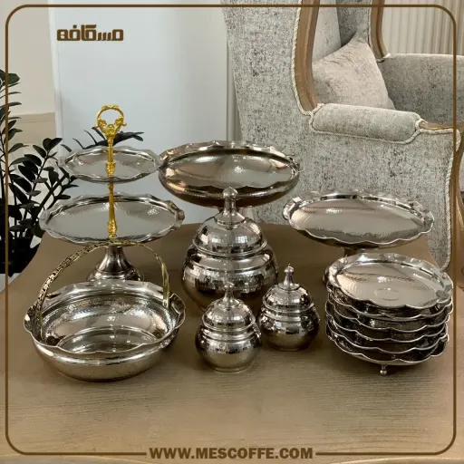 خرید سرویس پذیرایی مسی کروم