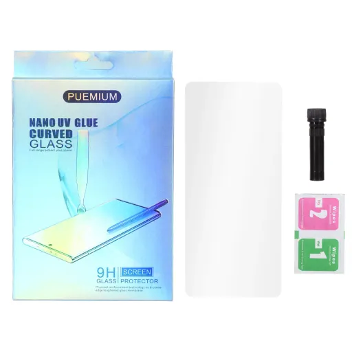 گلس محافظ صفحه نمایش شیشه ای UV Puemium سامسونگ مدل Samsung Galaxy S20 Ultra (پک دار)