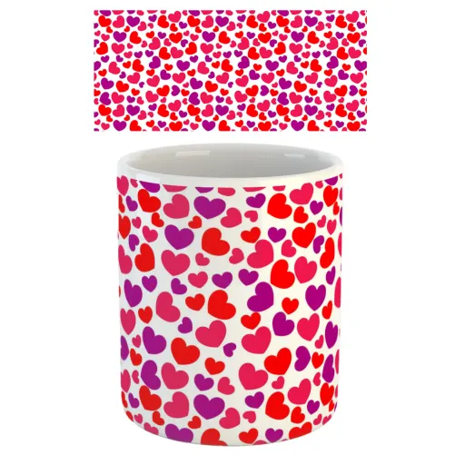 ماگ افرا توس طرح قلب 2 Love کد mug107