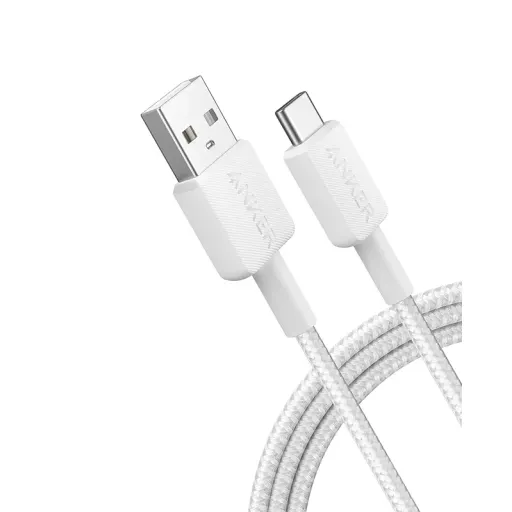 کابل 180سانت USB A به USB C انکر Anker 322 USB-A to USB-C Cable Braided 1.8m A81H6