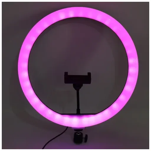 رینگ لایت 14 اینچ RGB LED MJ36