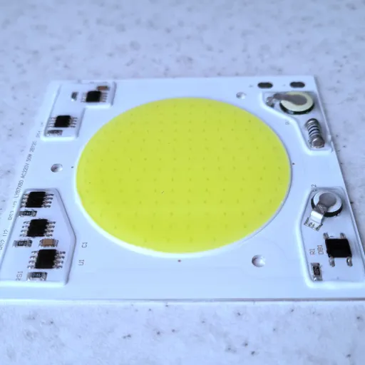 چیپ ال ای دی 50 وات ماژول دی او بی برق مسقیم دایره  پرژکتوری  رنگ مهتابی.    chip  dob led 50w   