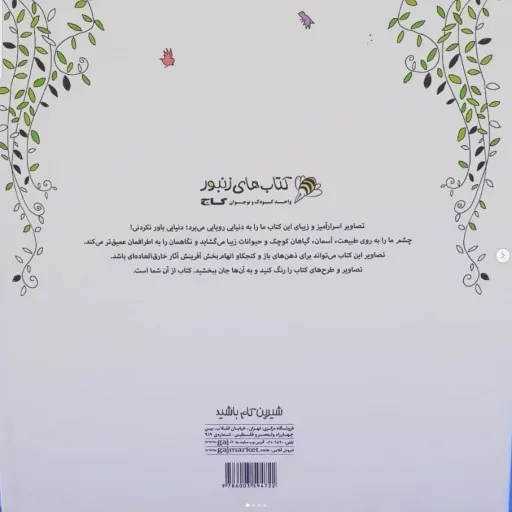 کتاب رنگ آمیزی بزرگسالان رنگ و نگار سحرآمیز ( آرت تراپی )
