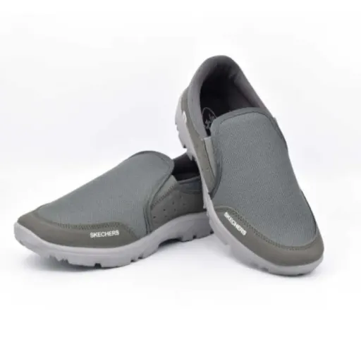 کفش  مردانه پیاده روی و روزمره مدل رانا  کفی پیو سبک و طبی مناسب آقایان و بانوان مشکی و خاکستری تیره سایز 42