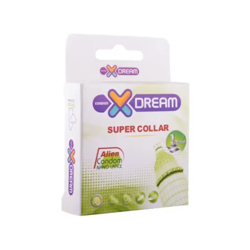 کاندوم فضایی اره ماهی ایکس دریم XDream Alien SUPER COLLAR بسته 1 عددی