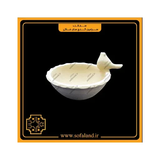 کاسه تک پرنده سفالی سفالند