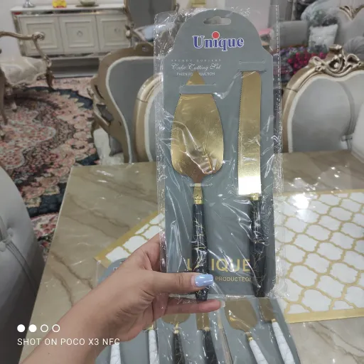 کارد وکفگیر دسته طرح ماربل مارک یونیک درجه یک 