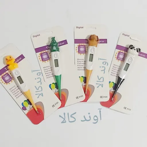 تب سنج دیجیتال عروسکی دما سنج دیجیتال بدن(اندازه گیری دمای بدن)تب سنج نوزاد و کودک  طرح اردک