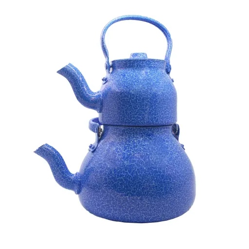 کتری و قوری رویی رنگی بسته دو عددی