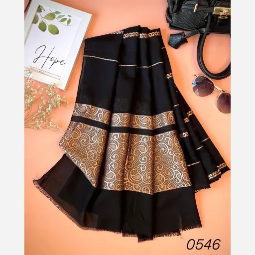 شال مجلسی ترک طلا کوب کد0546 طرح طرح0550