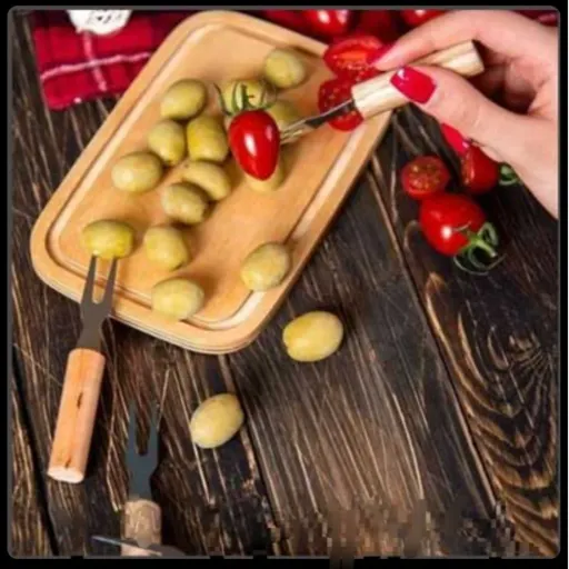 چنگال زیتون خوری و خرما(پک6 تایی)برندHament