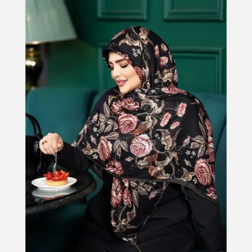 روسری نخ گلوریا گل پاییزی